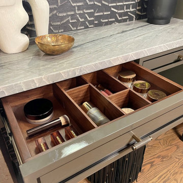 Custom Walnut Drawer Inserts