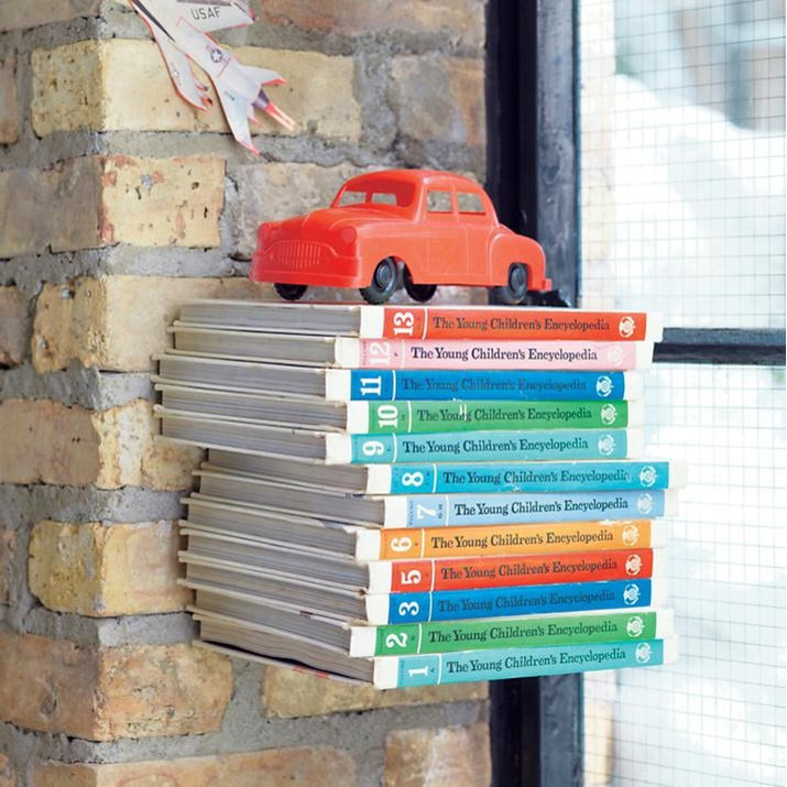 The Old Floating Bookcase Trick Wall Shelf