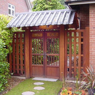 Japanese Teahouse and Koi Pond - Brentwood