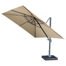 Contemporary Outdoor Umbrellas by GDFStudio