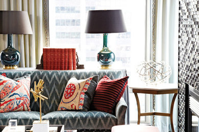 Inspiration for a contemporary living room remodel in Toronto