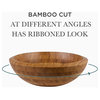 Agata Round 17" Bamboo Above Counter Bathroom Vessel Sink