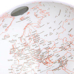 Globe: Modern World Globe with Light - World Globes