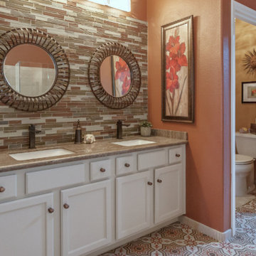 Warm and Modern Bathroom Refresh in Phoenix, AZ