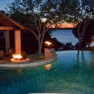 Bridgeport Freeform Infinity Pool and Cabana