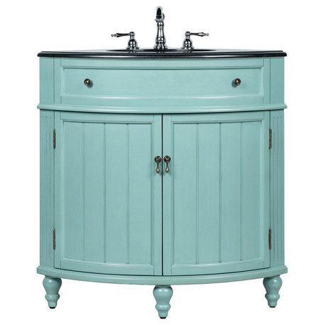 24" Benton Collection Triadsville Corner Bathroom Sink Vanity