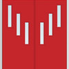 Frosted 3-Lite Steel Double Door, Left Hand In-Swing, Red Saffron, 74"x81.75"