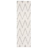 Safavieh Couture Natura Collection NAT279 Rug, Ivory/Black, 2'3"x8'