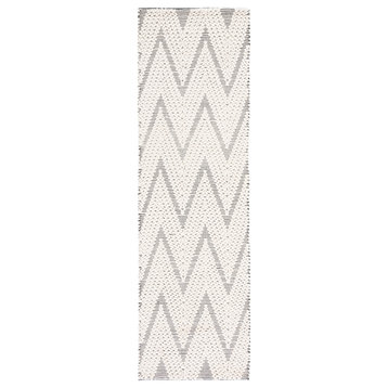 Safavieh Couture Natura Collection NAT279 Rug, Ivory/Black, 2'3"x8'