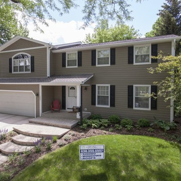 A Woodsy Exterior Upgrade with Hardie Cedarmill Siding