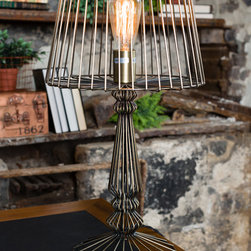 Open wire table lamp - Lighting
