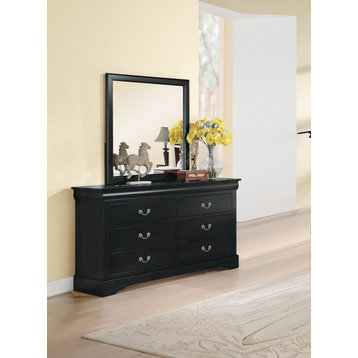 Acme Furniture Louis Philippe III, Dresser Black 19505