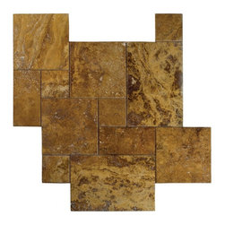 4 sz. Pattern Set Travertine - Gold - Flooring