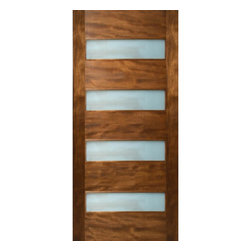 ETIAM - 4 HORIZONTAL LITE EXTERIOR DOOR WITH LAMINATE GLASS (1-3/4") - Windows And Doors