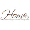 Decal Wall Home Where The People Who Love You Live Quote, Brown/Gold