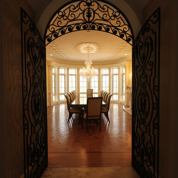 Extra Long American Made Mahogany Dining Room Table (LH 16) in Customer’s Home