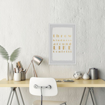 "Throw Kindness Around" Framed Painting Print