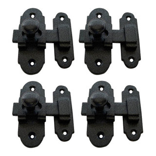 Black Wrought Iron Cabin Hook Eye Bolt 4.5 Swivel Style Renovators Supply