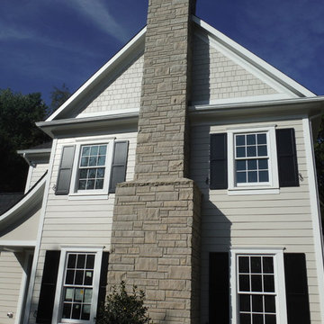 Hardie Lap, Shake, and Board & Batten Siding | Cobblestone | Kirkwood, MO. (6304