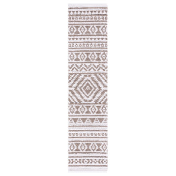 Safavieh Augustine Collection AGT849 Rug, Taupe/Ivory, 2' X 9'