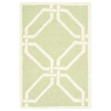 Safavieh Cambridge Collection CAM311 Rug, Lime/Ivory, 2'x3'