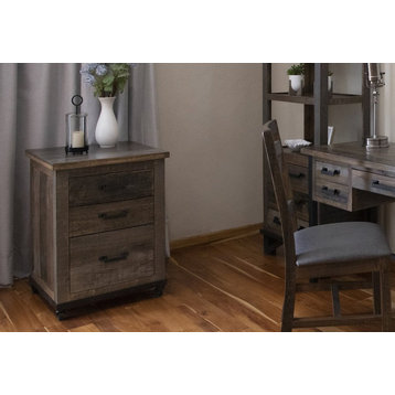 Crafters and Weavers Greenview Loft 3 Drawer File Cabinet