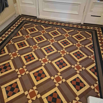 Victorian Tiled Hallway Deep Cleaned and Sealed in Portobello Edinburgh
