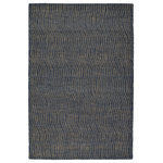 Kaleen - Kaleen Hand-Tufted Textura Wool Rug, Blue, 2'x3' - Whimsical designs of hand drawn concentric lines inject energy and movement to the Textura collection. Hand-tufted of 100% wool from India, the rugs range in color from soft neutrals to more intense hues. The free flowing patterns will lend a relaxed but modern feel to your room�s design. Detailed colors for this rug are Denim, Light Brown, Light Blue.