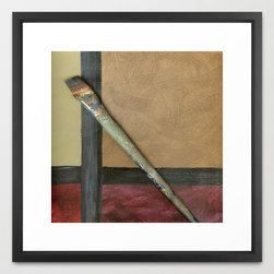 Modern Art - Artist Brush Framed Giclee Art Print By Corbin Henry - Fine Art Prints