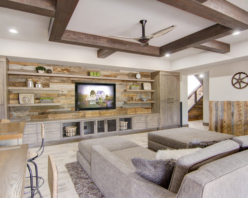 Mittelgroße Keller mit hellem Holzboden Ideen, Design & Bilder | Houzz