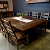 Hawthorne Reclaimed Barnwood Square Table, Provincial, 66x66, 2  Leaves