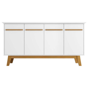 Manhattan Comfort Yonkers 62.99" Sideboard and 2 Cabinets, White