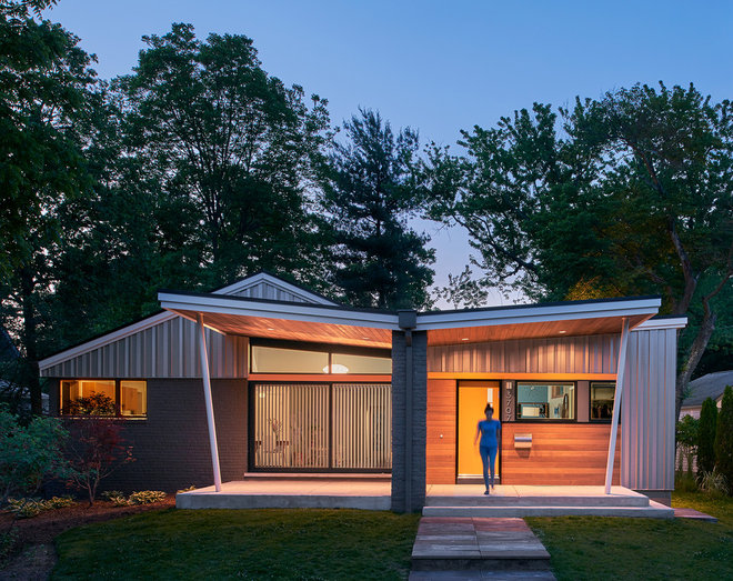 Midcentury Exterior by Balodemas Architects