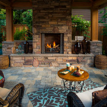 Outside fireplace
