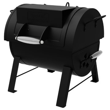 Dyna-Glo Portable Tabletop Charcoal Grill & Side Firebox