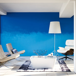 Mediterranes Wohnzimmer in Mailand