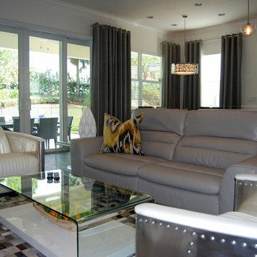 Contemporary, Warm with Rustic touches