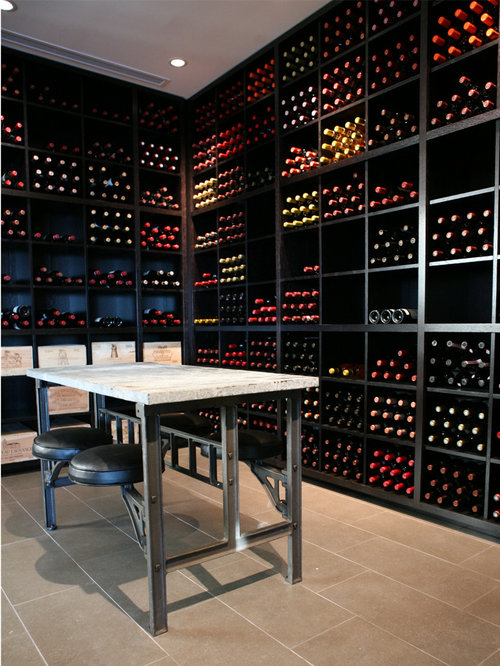 Modern Wine Cellar Phoenix Inspiration for a modern wine cellar remodel in Phoenix