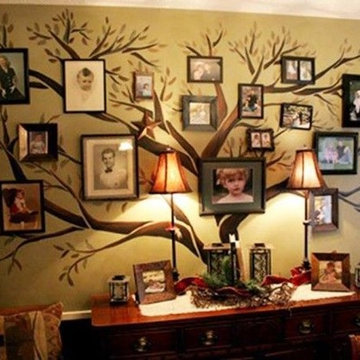 How to create a family photo wall
