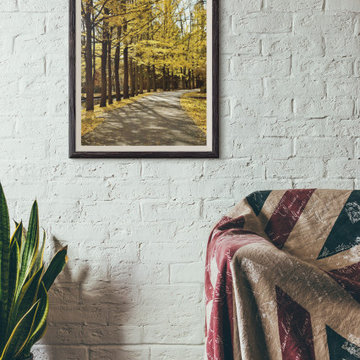 Fall Path Rural - Rustic - Country - Farmhouse Style Landscape Photo Wall Art