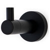 Italia Florence Series set of 2 Robe Hooks in Matte Black - Modern ...