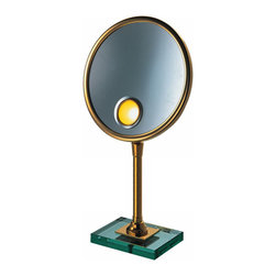 Miroir Brot - Miroir Brot Elegance on a Glass Base - Makeup Mirrors
