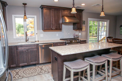 Transitional kitchen photo in New York
