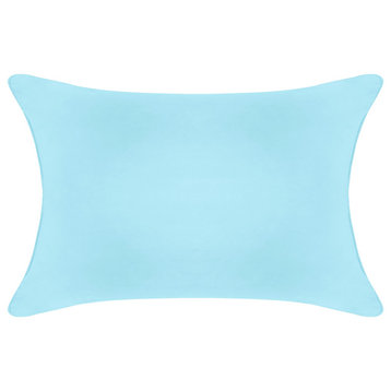 A1HC Throw Pillow Insert, Down Alternative Fill, Single, Light Blue, 12"x20"