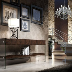 2877 MH Console with Shelf - Console Tables
