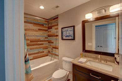Inspiration for a coastal bathroom remodel in Philadelphia