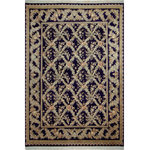 Bareens Designer Rugs - Basan Pak Persian Zoe Blue/Gray Wool Rug - 9'2'' x 12'0'' - Designed with mesmerizing intricacy and gorgeous color palette, this hand-knotted masterpiece demonstrates the beauty and electrifying thrill of Pak Persian art. These meticulously hand-knotted Pak-Persian rug is made with pure wool and features breathtaking traditional, transitional, and tribal designs in bold luxurious color pallets. Known for their intricate designs these rugs are a reproduction of Persian rugs, made in Pakistan with unique Mughal designs. Made by master weavers using the same Persian texture, design and dying technique, we wanted to produce the most significant manifestation of Persian art, life, and culture. This rug is most famous for its exceptional quality, incredible designs, patterns, and vibrant rich color. Pak-Persian rugs made with Persian weave with high knot counts, which enables the high intricacy and detail found in the patterns are also referred to as "State of art", each color adds a rich beautiful detail in the artwork of this rug. The design, color, and beautiful chromatic composition with a vibrant sheen with intricate designs, exude beauty, elegance, and quality make this rug a masterpiece of its own.