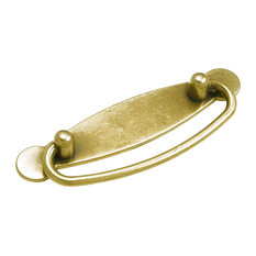 Oval Ring Pulls, Antique Gold, Set of 5