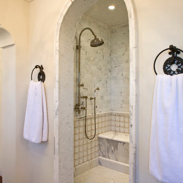 Master Bath Shower by Dawn Davidson, President of Design Line Interiors