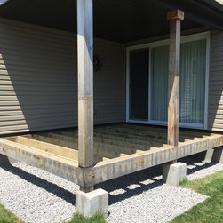 Wood to Stone Deck - Landscaping Stones And Pavers